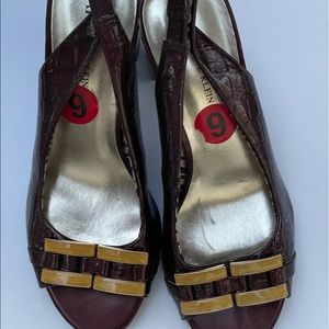 Anne Klein Shoes, Wine color, Size 6